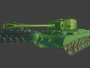 m26 pershing tanks 3D Print Model