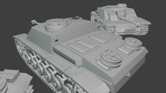 stug iii ausf g tanks 3D Print Model .c4d .max .obj .3ds .fbx .stl .blend 