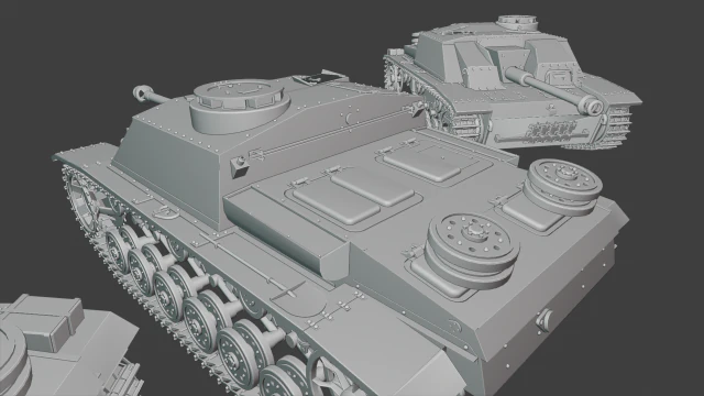 stug iii ausf g tanks 3D Print Model .c4d .max .obj .3ds .fbx .stl .blend 