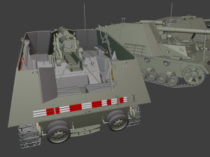 sdkfz hummel tanks Modello di stampa 3D