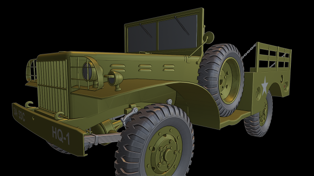 dodge wc 51 3D Принт Модель .c4d .max .obj .3ds .fbx .stl .blend 