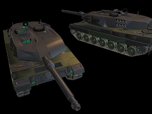 tank leopard 2a6 Model Cetak 3D