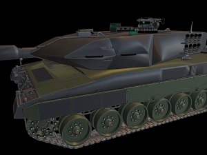 leopard 2a6 tanks 3Dプリントモデル