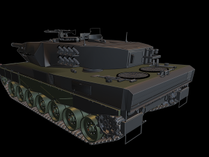 leopard 2a6 tanks 3Dプリントモデル