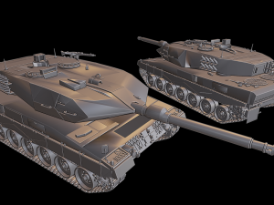 leopard 2a6 tanks 3Dプリントモデル