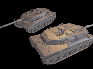 leopard 2a6 tanks 3D Print Model