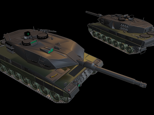 leopard 2a6 tanks 3Dプリントモデル