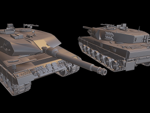 leopard 2a6 tanks 3Dプリントモデル