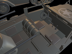 m16 halftrack Modelo de Impressão 3D