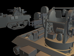 m16 halftrack Modelo de Impressão 3D
