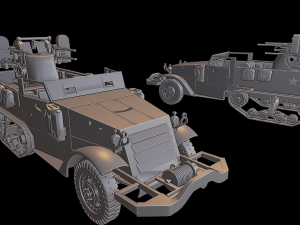m16 halftrack Modelo de Impressão 3D