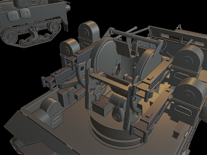 m16 halftrack Modelo de Impressão 3D