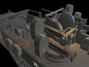 m16 halftrack Modelo de Impressão 3D