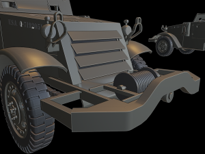 m16 halftrack Modelo de Impressão 3D