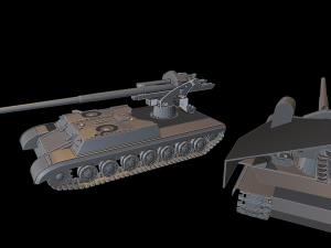 is-4 waffentrager tanks Modelo de Impressão 3D