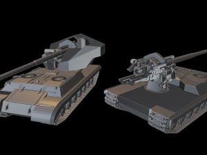 is-4 waffentrager tanks Modelo de Impressão 3D