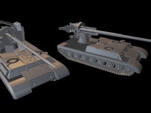 is-4 waffentrager tanks Modelo de Impressão 3D
