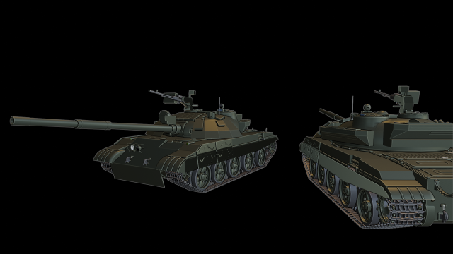 t-62m tanks 3D Принт Модель .c4d .max .obj .3ds .fbx .stl .blend