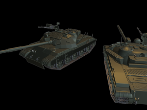 t-62m tanks 3D Принт Модель