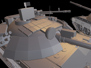t-62m tanks 3D Принт Модель