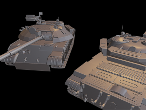 t-62m tanks 3D Принт Модель