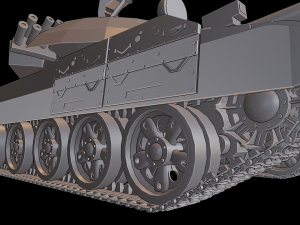 t-62m tanks 3D Принт Модель