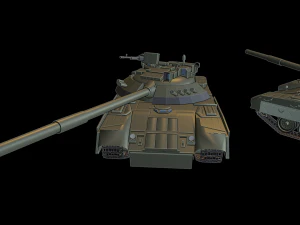 tanques t-80ud Modelo de Impressão 3D