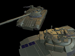t-80ud tanks 3D Print Model