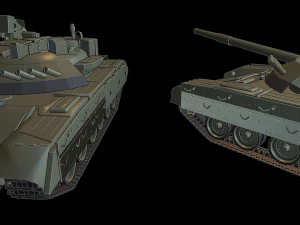 t-80ud tanks 3D Print Model