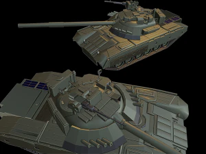 t-80ud tanks 3D Print Model