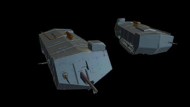 czolg saind chamond tanks Model Cetak 3D .c4d .max .obj .3ds .fbx .stl .blend 