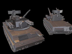 2s6 tunguska tanks 3D Print Model