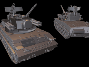 2s6 tunguska tanks 3D Print Model