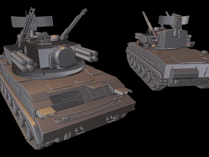 2s6 tunguska tanks 3D Print Model