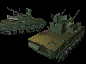 2s6 tunguska tanks 3D Print Model