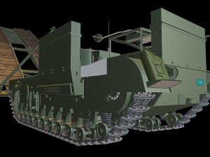 churchull avre tanks 3D 打印模型