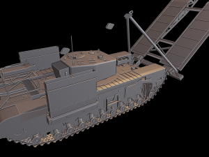 churchull avre tanks 3D 打印模型