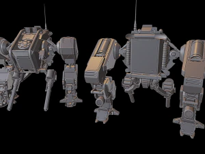 mech01ロボット 3Dプリントモデル