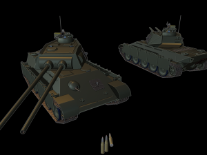 panter 2 tanks Model Cetak 3D