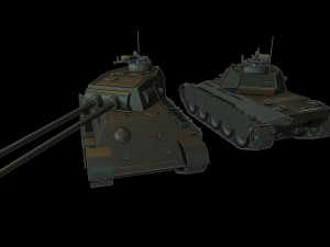 panter 2 tanks Model do druku 3D