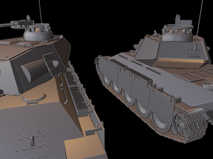 panter 2 tanks Model do druku 3D