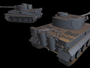 tiger i tanks 3D Принт Модель