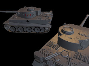 tiger i tanks 3D Принт Модель