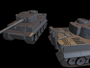 tiger i tanks 3D Принт Модель