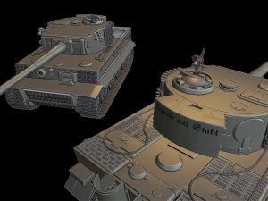 tiger legend tanks 3Dプリントモデル