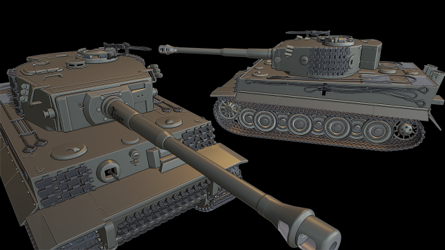tiger legend tanks 3Dプリントモデル .c4d .max .obj .3ds .fbx .stl .blend 
