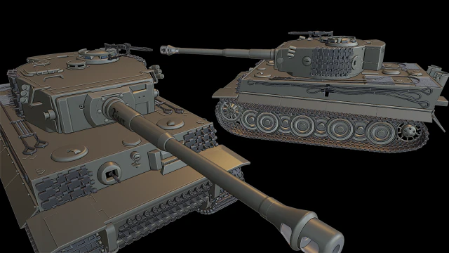 tiger legend tanks 3D Print Model .c4d .max .obj .3ds .fbx .stl .blend 