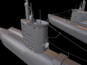 u-boat type xxiii submarine 3D Baskı Modeli