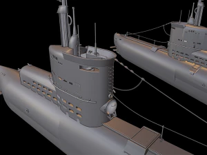 u-boat type xxiii submarine 3D Print Model
