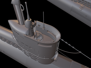 u-boat type xxiii submarine 3D Baskı Modeli